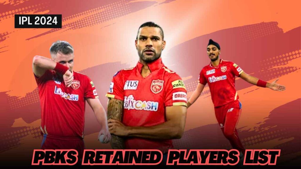 PBKS Retained Players List For IPL 2024